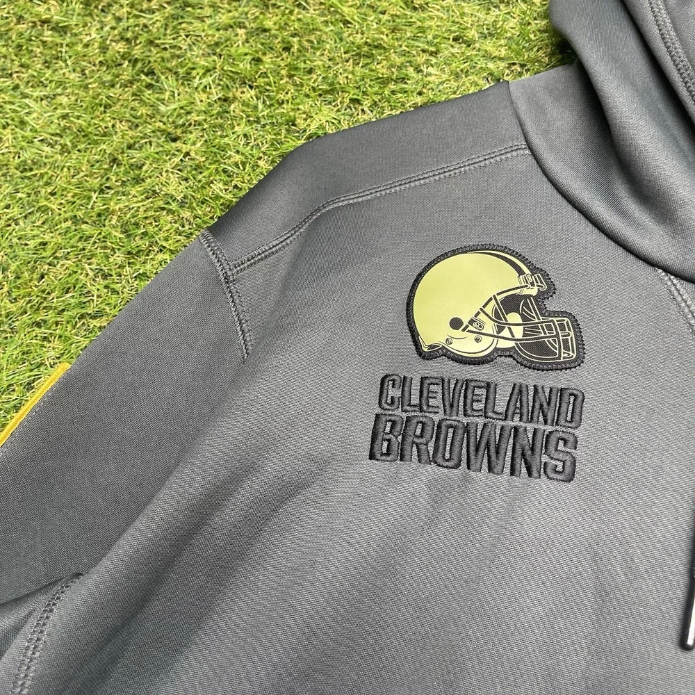 Cleveland Browns Nike Hoodie Mens Large On Field Apparel Salute To Service Camo